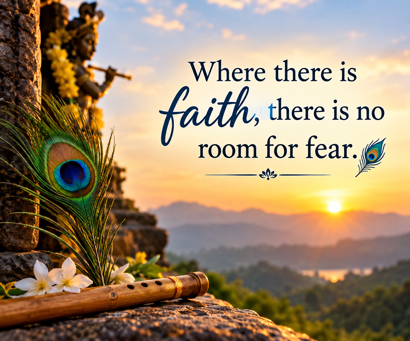 Where There Is Faith, There Is No Room for Fear 🦚