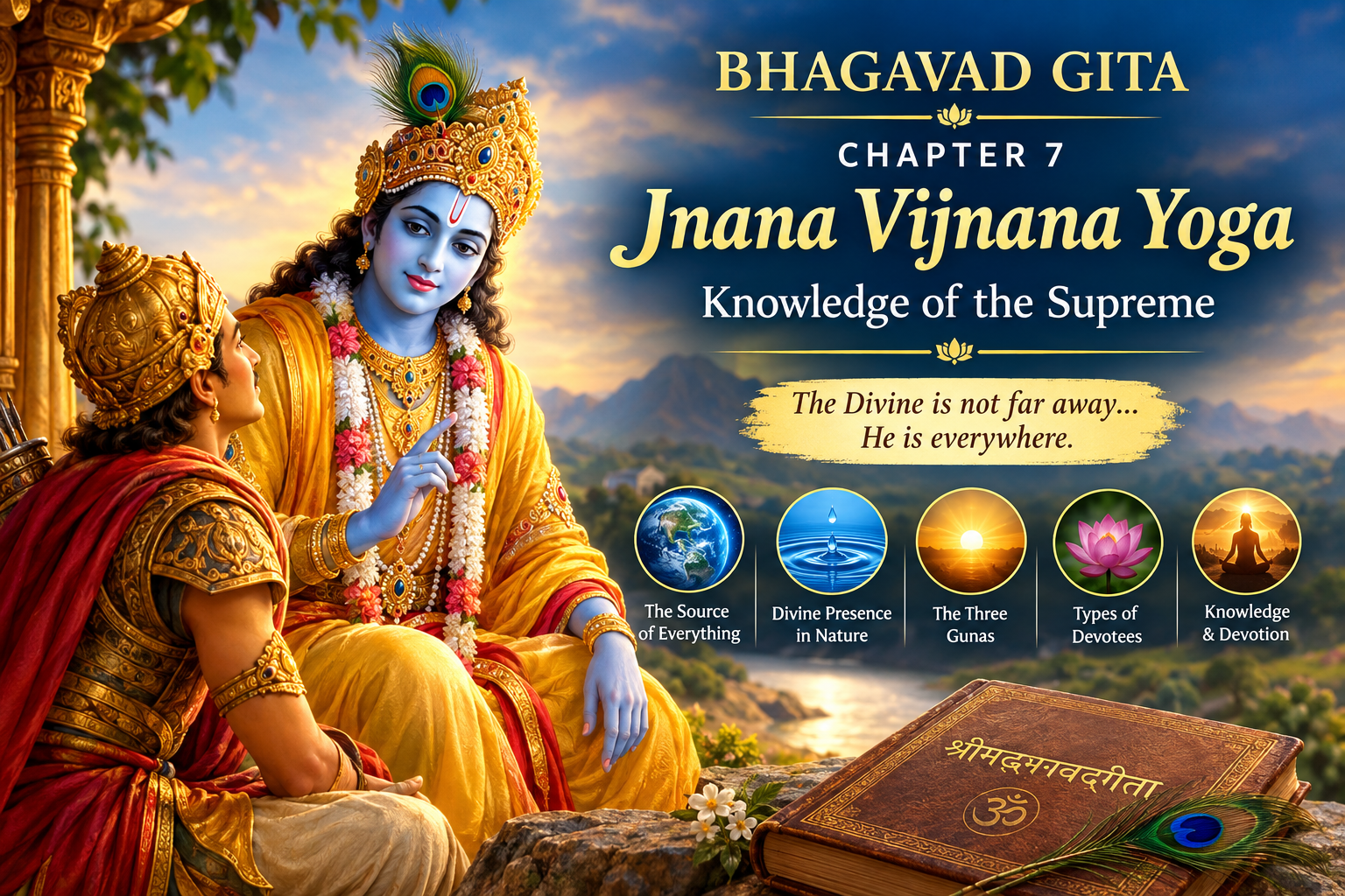 📖भगवद्गीता अध्याय :७ (ज्ञानविज्ञानयोग — परमेश्वराचे ज्ञान व स्वरूप) Jnana Vijnana Yoga: Knowledge of the Supreme