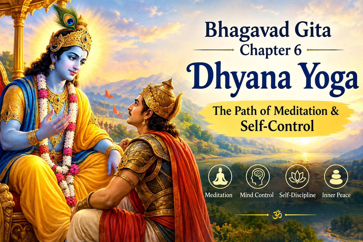 📖भगवद्गीता अध्याय :६ – आत्मसंयमयोग / ध्यानयोग (Dhyana Yoga)