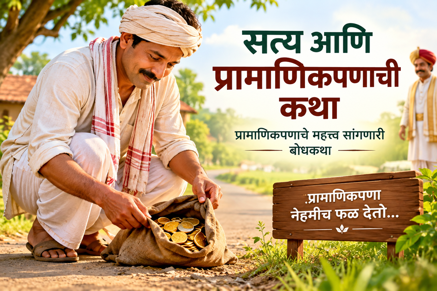 सत्य आणि प्रामाणिकपणाची कथा – प्रामाणिकपणाचे महत्त्व सांगणारी बोधकथा