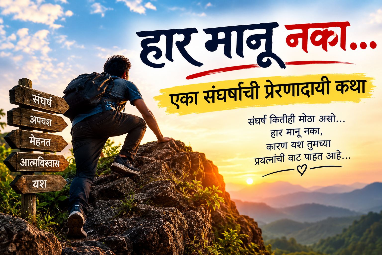 हार मानू नका – एका संघर्षाची प्रेरणादायी कथा