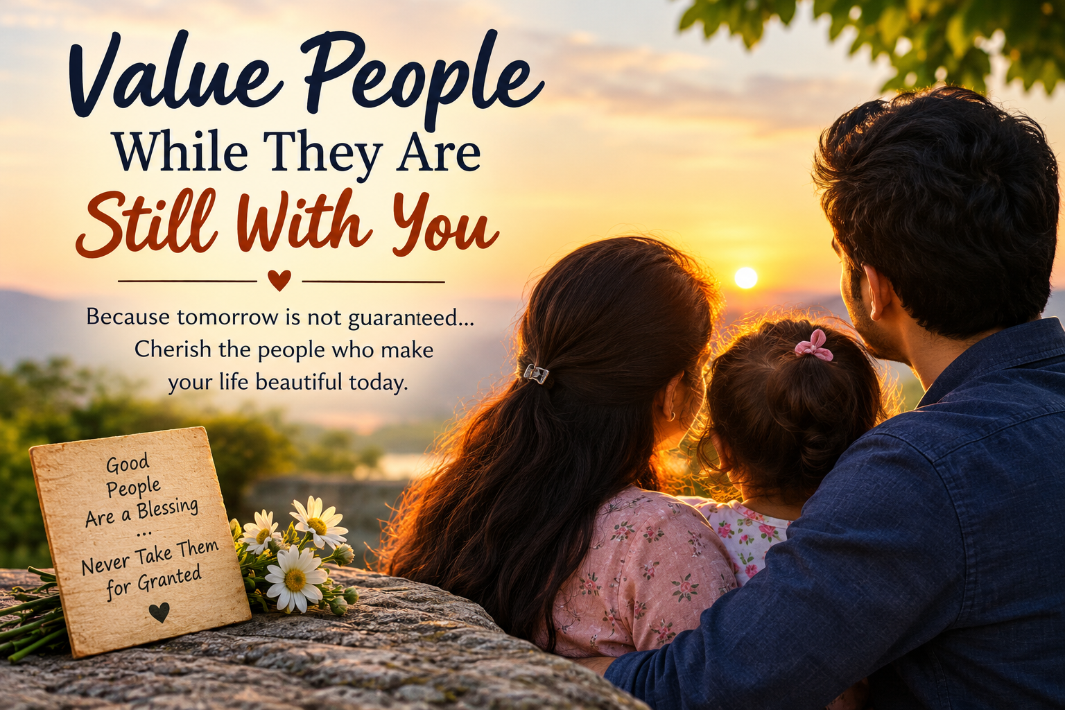 Value People While They Are Still With You – A Life Lesson About Love and Relationships