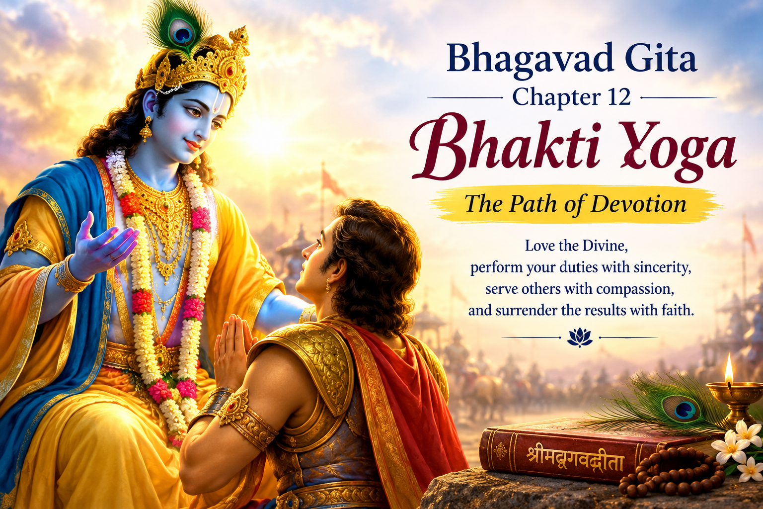 📖भगवद्गीता अध्याय :१२ — भक्तियोग(Bhakti Yoga: The Path of Devotion)