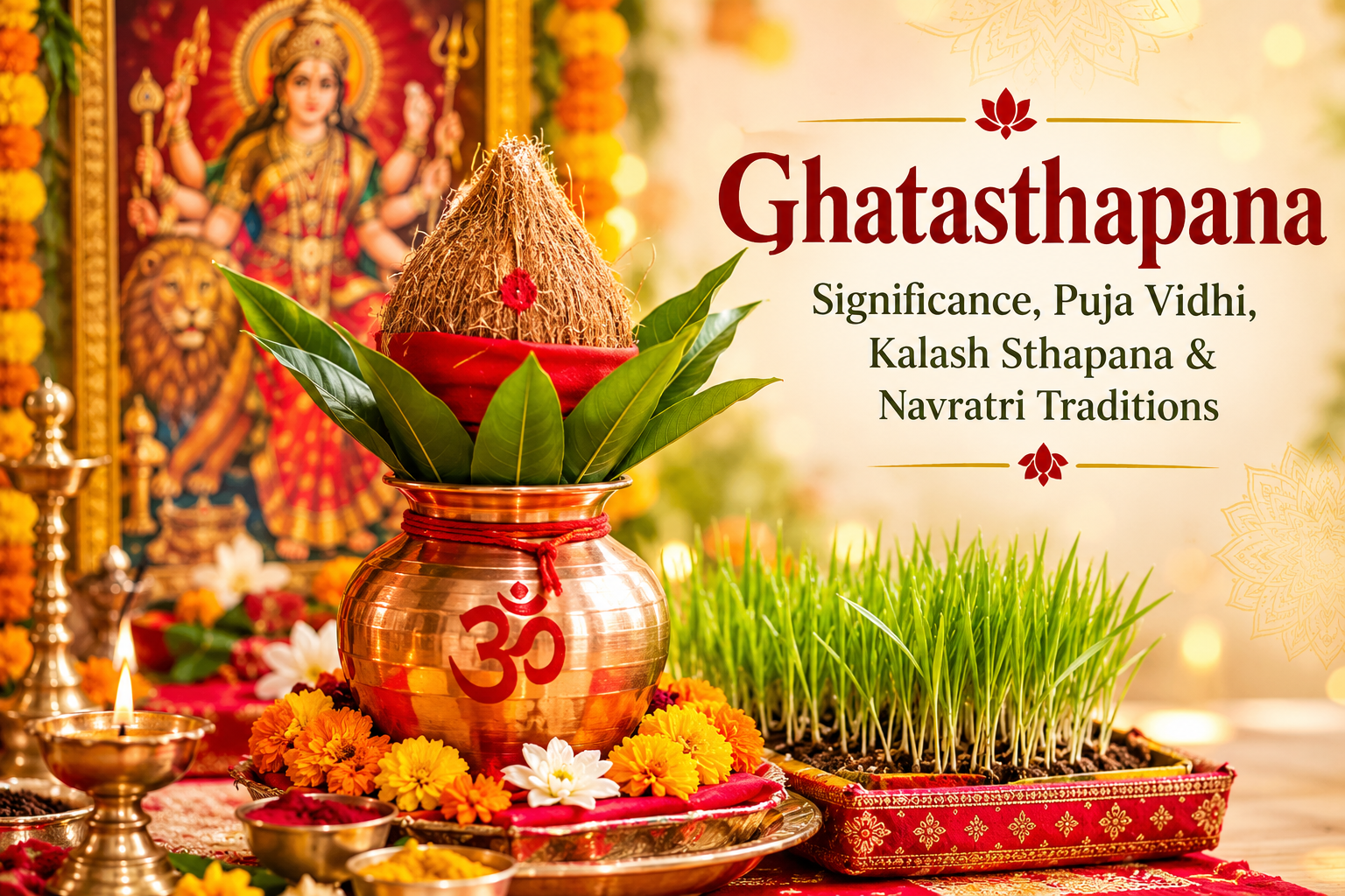Ghatasthapana: Significance, Puja Vidhi, Kalash Sthapana and Navratri Traditions