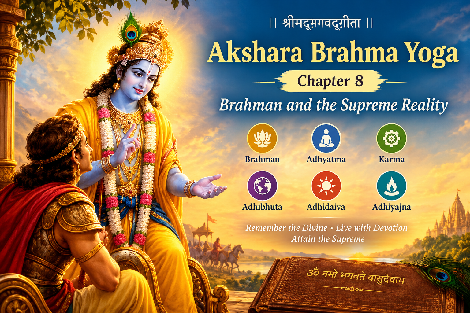 📖भगवद्गीता अध्याय :८ —Akshara Brahma Yoga –( अक्षरब्रह्मयोग)
