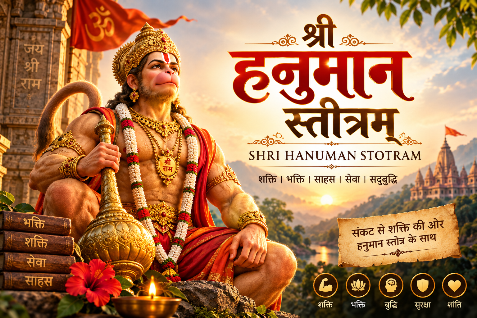 श्री हनुमान स्तोत्रम्: संपूर्ण पाठ, सरल अर्थ, महत्व और लाभ