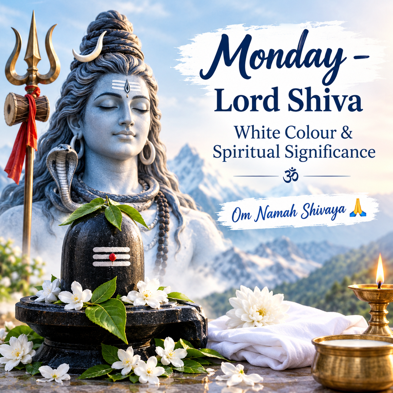 DayMonday: Lord Shiva, White Colour and Its Spiritual Significance