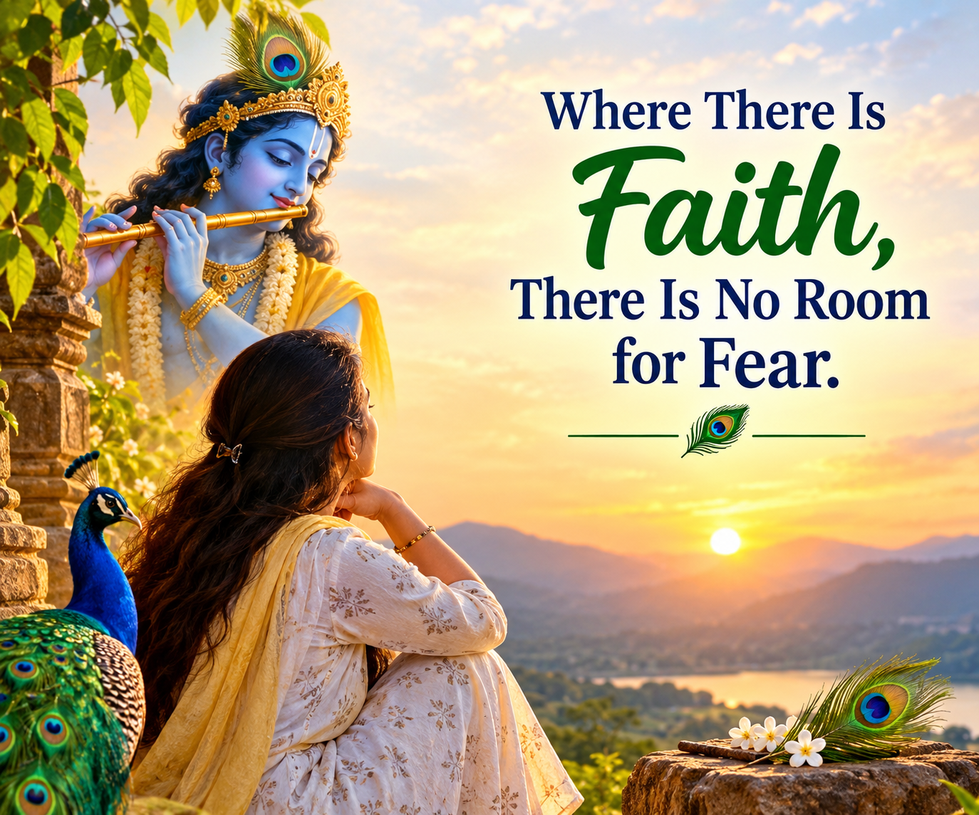 Where There Is Faith, There Is No Room for Fear 🦚