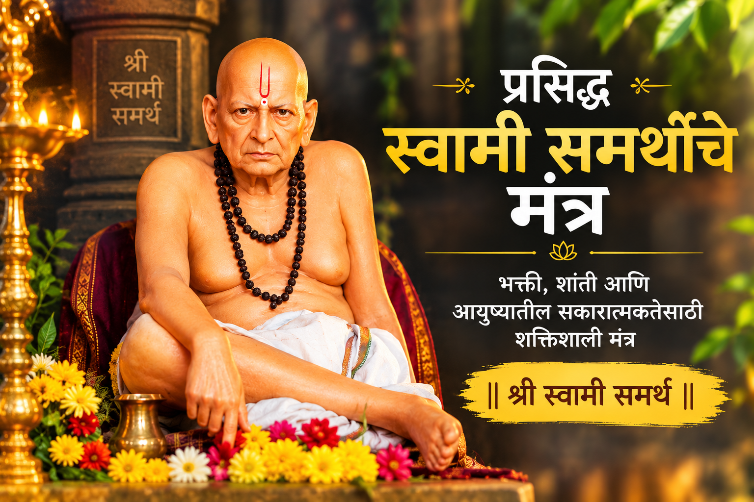 श्री स्वामी समर्थांचे प्रसिद्ध मंत्र – भक्ती, शांती आणि आत्मविश्वासासाठी