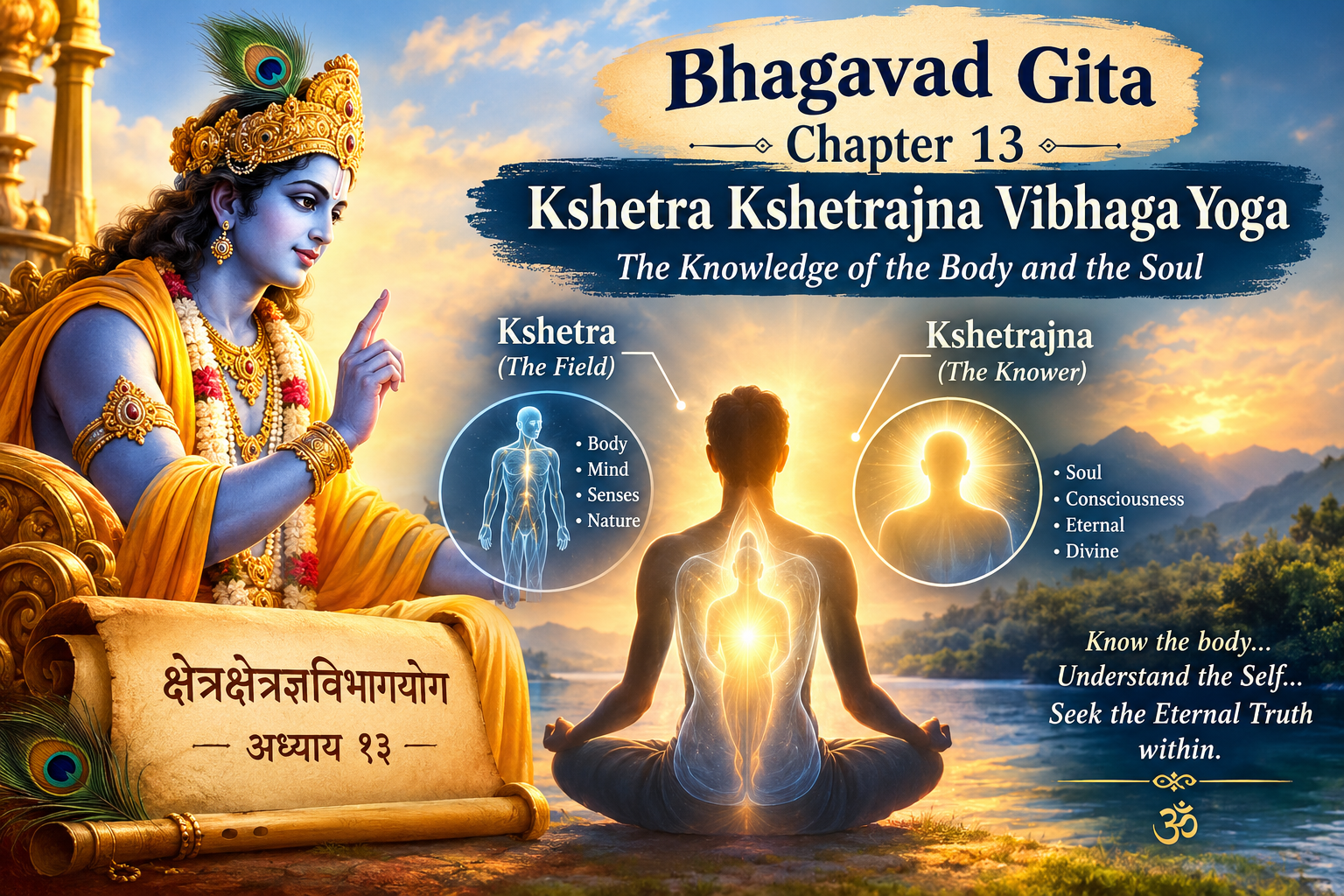 📖भगवद्गीता अध्याय: १३ — क्षेत्रक्षेत्रज्ञविभागयोग (Kshetra Kshetrajna Vibhaga Yoga)