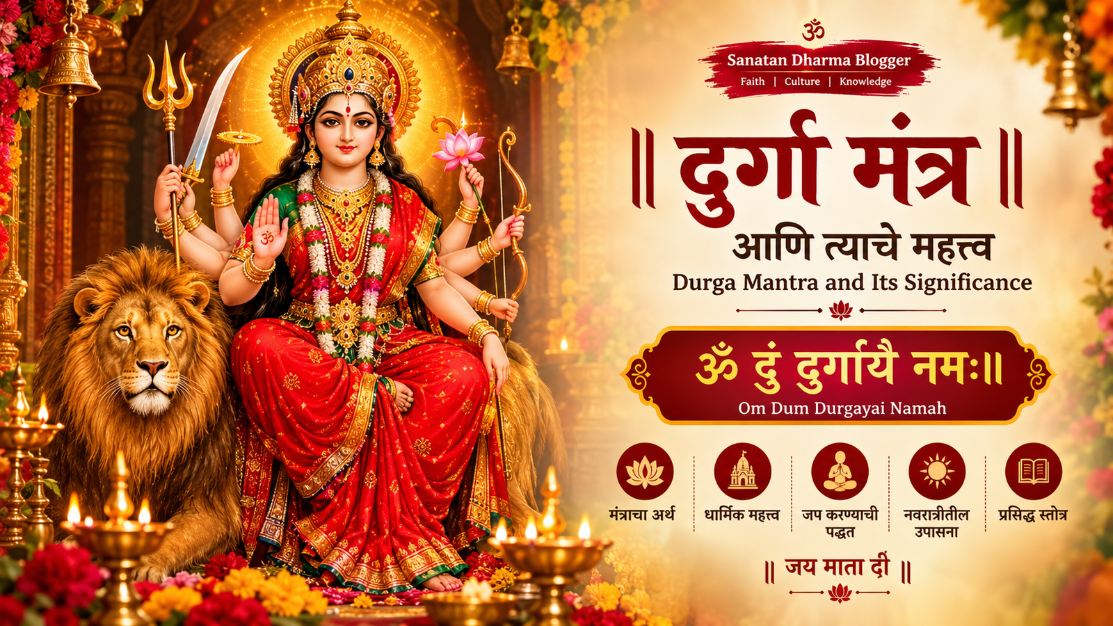 दुर्गा मंत्र आणि त्याचे महत्त्व | Durga Mantra and Its Significance