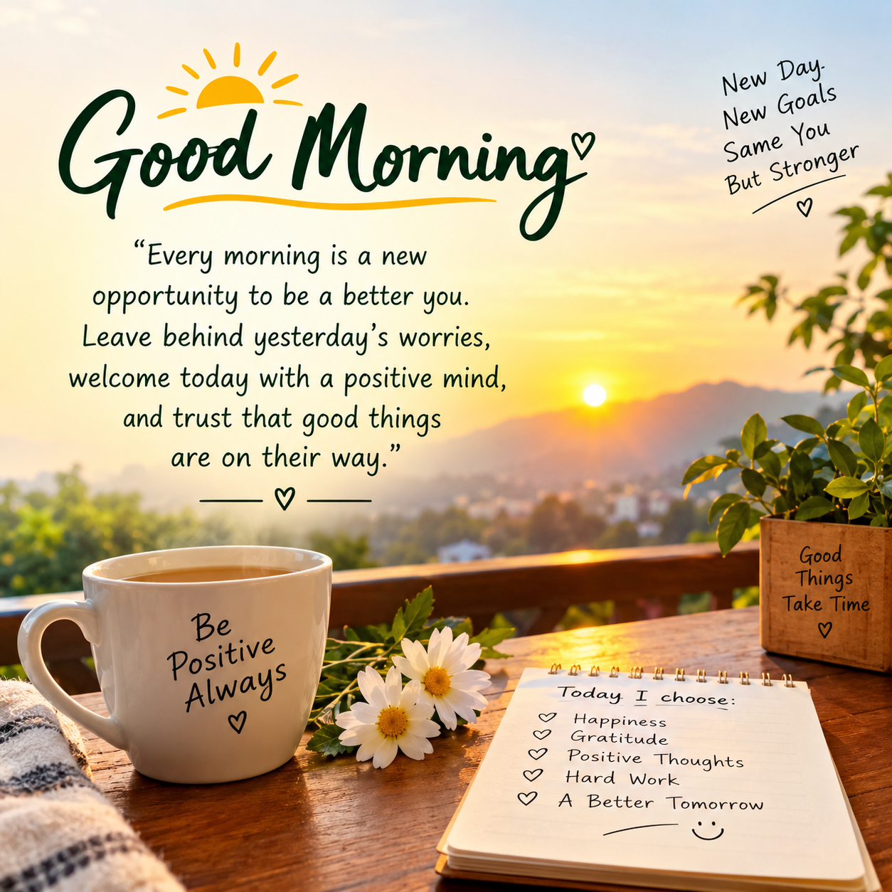✨ New day, new hope, new opportunities. Believe in yourself and keep moving forward. 💪🌸